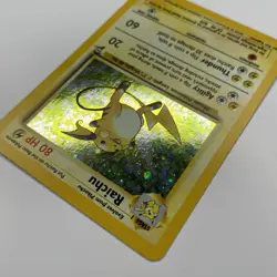 Raichu 16/130 Pokemon Base Set 2 Holo Rare Card (SWIRL) - Image 4