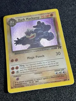 Dark Machamp 10/82 Team Rocket Holo Rare Pokemon Card Vintage WOTC TCG NM/VLP - Image 2