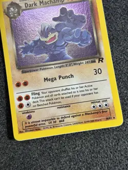 Dark Machamp 10/82 Team Rocket Holo Rare Pokemon Card Vintage WOTC TCG NM/VLP - Image 3