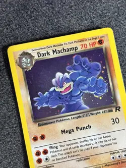 Dark Machamp 10/82 Team Rocket Holo Rare Pokemon Card Vintage WOTC TCG NM/VLP - Image 4