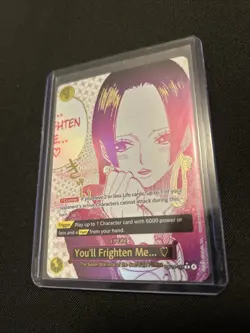 You'll Frighten Me...(Alternate Art) OP14-118 The Azure Sea's Seven Foil ENGLISH - Image 3