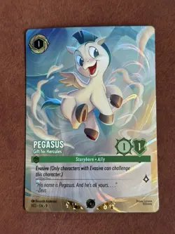 Pegasus - Gift For Hercules - Disney Lorcana Challenge FOIL Promo Card 1/C2 EN 9 - Image 1