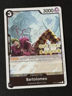 Bartolomeo (Judge Pack Vol. 3) OP04-089 One Piece Promotion Cards Foil - Image 1