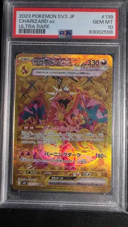 PSA 10 Charizard ex UR 139/108 SV3 Ruler of the Black Flame JP Pokemon Card - Image 1