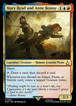 Magic The Gathering MTG MARY READ AND ANNE BONNY Assassin's Creed NM Near Mint - Image 1