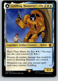 Goldbug, Humanity’s Ally - BOT - Transformers - Mythic - NM - MTG - Image 1
