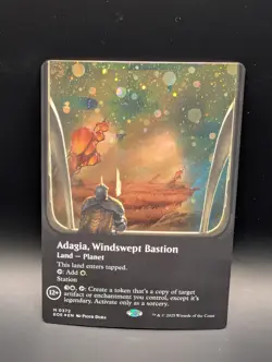 MTG - Adagia, Windswept Bastion - BORDERLESS GALAXY FOIL - EOE #372 - Mythic -NM - Image 1