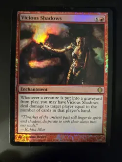 Vicious Shadows DMG FOIL Shards of Alara MTG FREE SHIPPING - Image 1