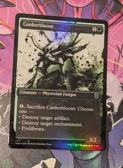 MTG *FOIL STEP & COMPLEAT * Phyrexia: One Uncommon CANKERBLOOM NM - Image 1