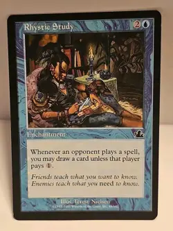 🔥🔥 Rhystic Study 🔥🔥 MTG Prophecy Mt/NM Magic the Gathering - Image 1