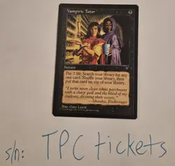 Vampiric Tutor - Visions - Magic the Gathering MTG - Near Mint NM - TCG Val $75 - Image 1