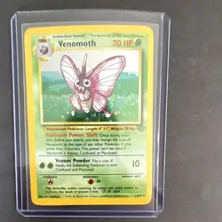 Pokemon TCG Venomoth Jungle Holo Rare Card 13/64 70 HP English 1999 - Image 1