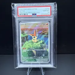 2025 POKEMON SVP EN-SV BLACK STAR PROMO #208 VICTINI PSA 10 - Image 1