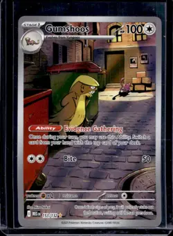 2025 Pokemon Mega Evolution Gumshoos Illustration Rare #153/132 - Image 1