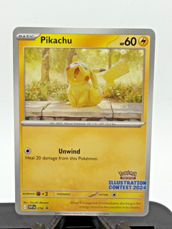 Pikachu #214 SVP Promo Illustration Contest 2024 Pokemon TCG NM - Image 1