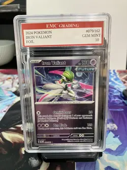 IRON VALIANT HOLO FOIL 2024 Pokemon RARE #079/162 Card GRADED 10 MINT - Image 1