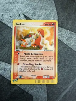 Pokemon TCG Torkoal 12/97 Dragon Vintage Holo Card - LP - Image 1