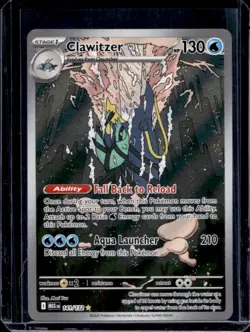 2025 Pokemon Mega Evolution Clawitzer Illustration Rare #141/132 - Image 1