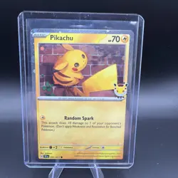 Pikachu 051 /162 Stamped 2026 Pokemon Day 30 Promo TCG - NM - Image 1