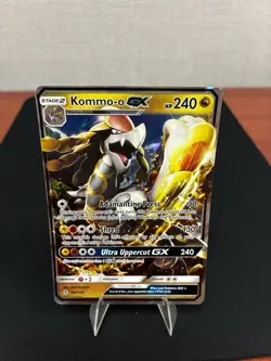 2017 Pokemon TCG Kommo-O GX Guardians Rising 100/145 Holo Ultra Rare Full Art - Image 1