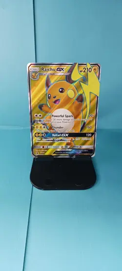 Pokemon 2017 SM Black Star Promo #SM90 Full Art/Raichu GX NM - Image 1