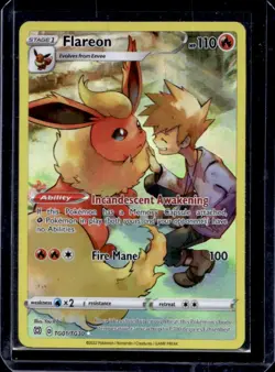 2022 Pokemon SWSH Brilliant Stars Flareon Trainer Gallery Holo #TG01/TG30 - Image 1