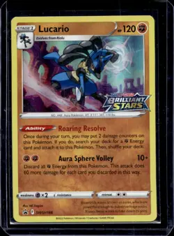 2019-2023 Pokemon SWSH Black Star Promos Lucario #SWSH186 - Image 1
