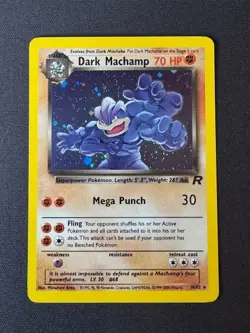 Pokemon - Team Rocket - 2000 - Dark Machamp - Holo + SWIRL - 10 - Image 1