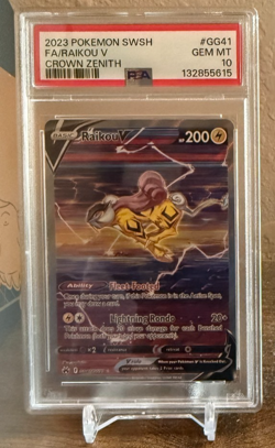 Pokemon - Crown Zenith - Raikou V #GG41 160 PSA 10 - Image 1
