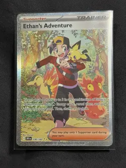 Pokemon Ethan's Adventure Trainer Sv10 Destined Rivals Holo 236/182 Special Rare - Image 1