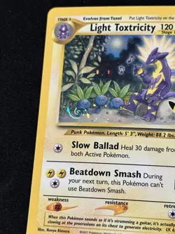 HD GALAXY SWIRL 🌀 Light Toxtricity SWSH137 Holo Foil Pokemon Celebrations Promo - Image 1