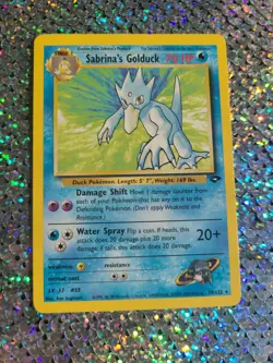 Sabrina's Golduck 30/132 Non-Holo Rare Gym Challenge Pokemon NM - Image 1