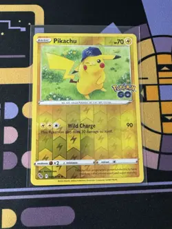 Pikachu Reverse Holo Pokemon GO 028/078 NM Pokemon TCG - Image 1