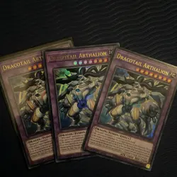 3x Dracotail Arthalion (Playset) Ultra Rare 1st Edition JUSH-EN006 - NM - YuGiOh - Image 1