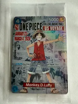 One Piece TCG Monkey.D.Luffy College Basketball US Voyage Special Release *MINT - Image 1