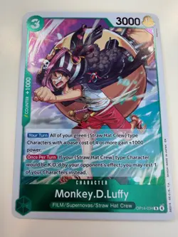 Monkey.D.Luffy - OP14-34 Foil OP14-034 The Azure Sea's Seven One Piece NM! - Image 1