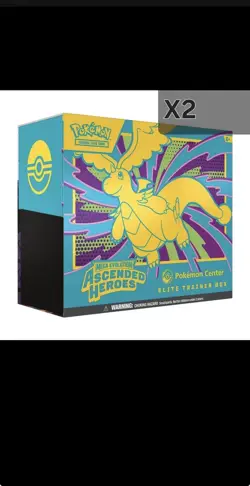 Pokemon TCG: Ascended Heroes - Pokemon Center ETB x2- CONFIRMED PRESALE - ✅ - Image 1
