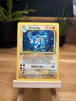 Machamp 008/102 1st Edition Deck Exclusives Holo Promo Pokemon Card Vintage WOTC - Image 1
