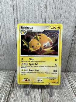 Raichu 8/100 Holo Stormfront Pokemon 2008 LP/MP - Image 1