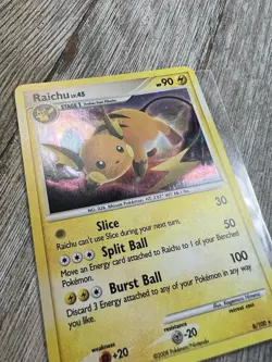 Raichu 8/100 Holo Stormfront Pokemon 2008 LP/MP - Image 2