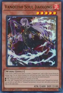 x1 Vanquish Soul Jiaolong - AGOV-EN018 - Ultra Rare - 1st Edition Yu-Gi-Oh! M/NM - Image 1