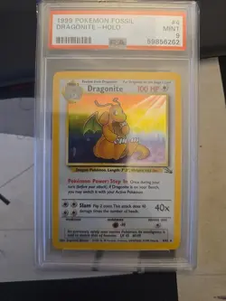 Pokemon - Fossil Set - Dragonite - Holo - 1999 - 4/62 - PSA 9 - Mint - Image 1