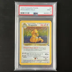 Pokemon - Fossil Set - Dragonite - Holo - 1999 - 4/62 - PSA 9 - Mint - Image 1