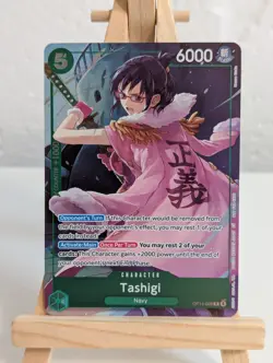 One Piece The Azure Sea's Seven Dash Pack Promo Tashigi OP14-029 R 4 - Image 1