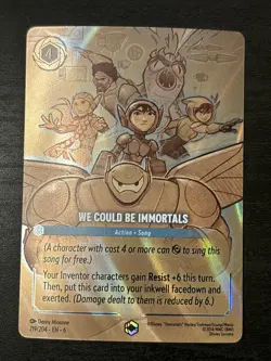 ~ Disney Lorcana We Could Be Immortals (Enchanted) 219/204 Azurite Sea Holo Nm - Image 1