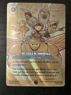 ~ Disney Lorcana We Could Be Immortals (Enchanted) 219/204 Azurite Sea Holo Nm - Image 1