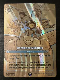 ~ Disney Lorcana We Could Be Immortals (Enchanted) 219/204 Azurite Sea Holo Nm - Image 1