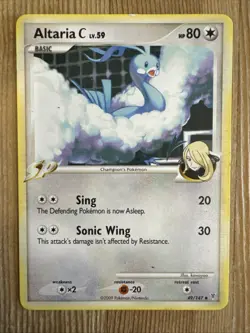 Altaria C Lv. 59 - 49/147 - 2009 Uncommon Supreme Victors Pokemon Card MP - Image 1