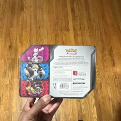 4 - Pokemon Mewtwo & Mew GX Tag Team Tin Box Trading Card Game 2019 Sealed - Image 2