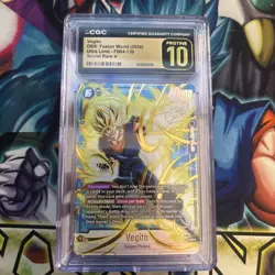 DBS Card Game Fusion World FB04-130 VEGITO SECRET RARE-ALTERNATE ART Pristine 10 - Image 1